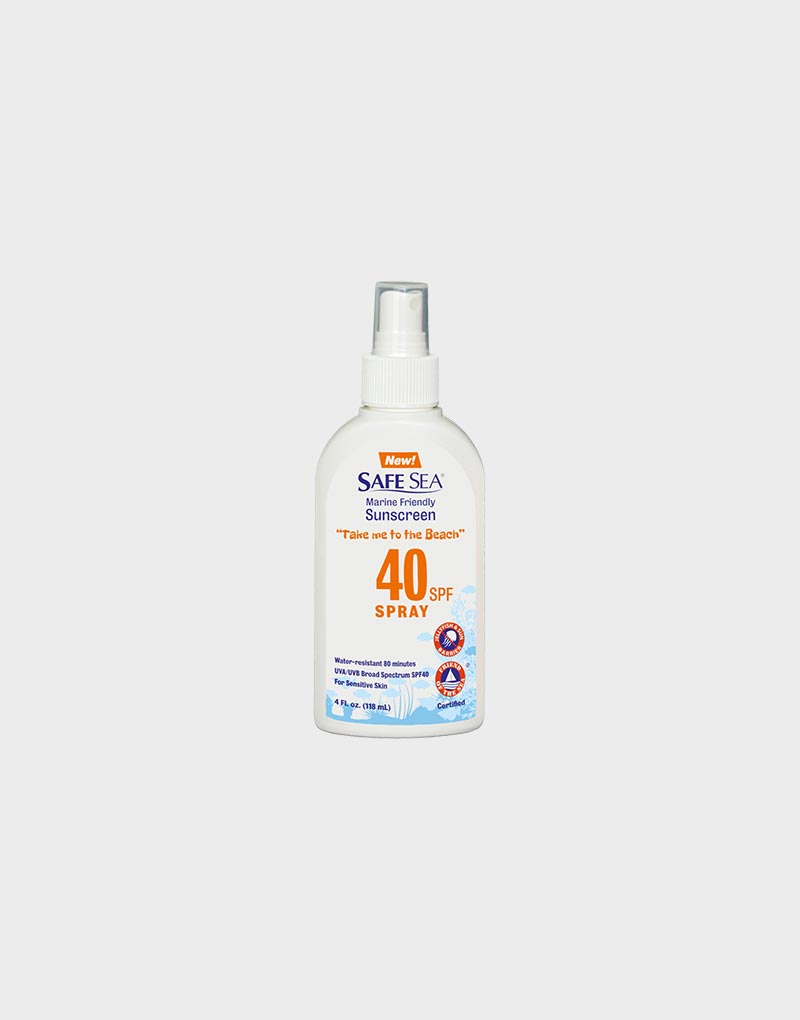 Safe Sea SPF40 Spray 4oz (Anti-Jellyfish and Sunscreen)