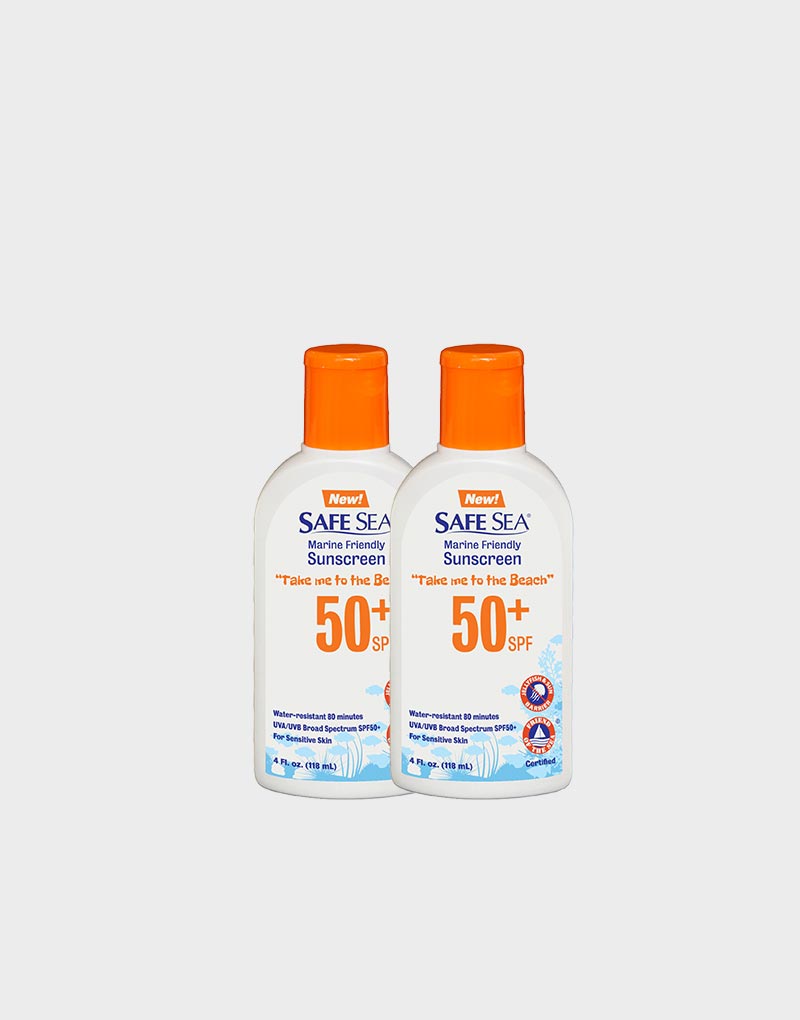 Safe Sea SPF50+ 4oz (Anti-Jellyfish and Sunscreen) X2